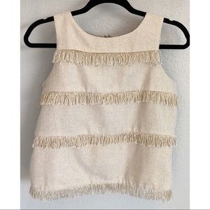 Anthropologie fringed blouse (Sunday in Brooklyn)